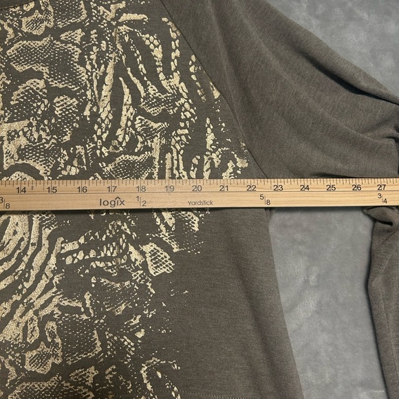 Tribal Jeans Pullover Long Sleeve Top Women’s 2X Brown Gold - Picture 5 of 6